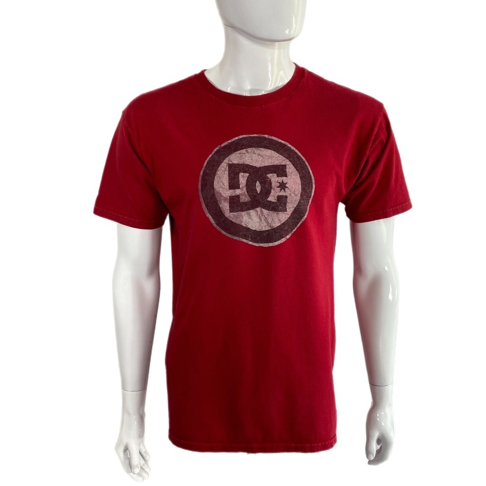 DC Shoes Men’s Cotton Dark Red Short Sleeve Tee